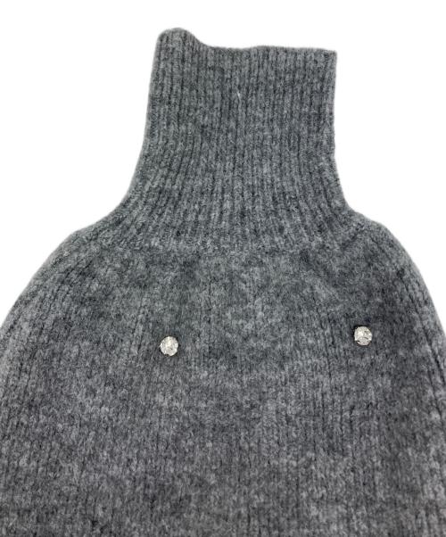 CAPRICIEUX LE'MAGE（カプリシューレマージュ）CAPRICIEUX LE'MAGE (カプリシューレマージュ) ビジューラップカーディガン グレー サイズ:freeの古着・服飾アイテム