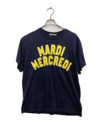 Mardi Mercrediマルディメクルディ）の古着「プリントTシャツ」｜ネイビー