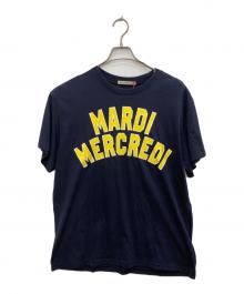 Mardi Mercredi（マルディメクルディ）の古着「プリントTシャツ」｜ネイビー