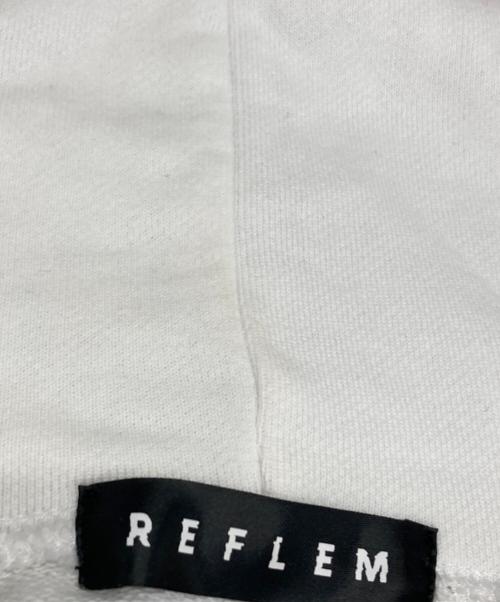 REFLEM（レフレム）REFLEM (レフレム) ロゴラインストーンパーカー ホワイト サイズ:freeの古着・服飾アイテム