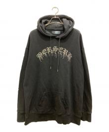 ililil（イルイルイル）の古着「SUPER NOVAラインストーンプルオーバーパーカー」｜ブラック