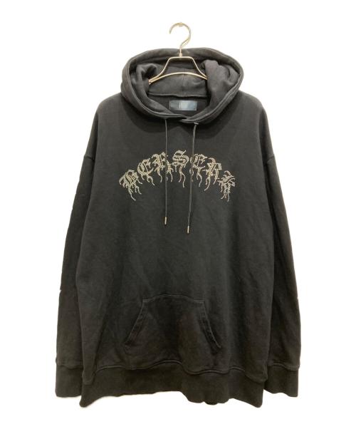 ililil（イルイルイル）ililil (イルイルイル) SUPER NOVAラインストーンプルオーバーパーカー ブラック サイズ:freeの古着・服飾アイテム