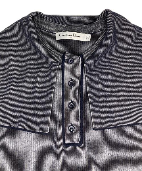 Christian Dior（クリスチャン ディオール）Christian Dior (クリスチャン ディオール) ボウタイモチーフニット ネイビー サイズ:36の古着・服飾アイテム