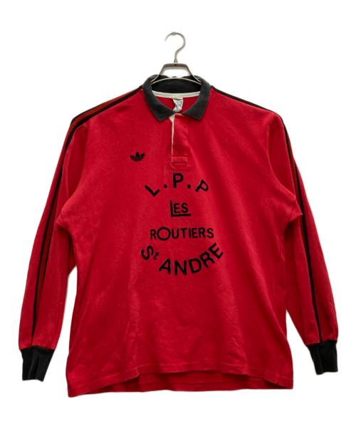 adidas（アディダス）adidas (アディダス) プルオーバーシャツ レッド サイズ:XLの古着・服飾アイテム
