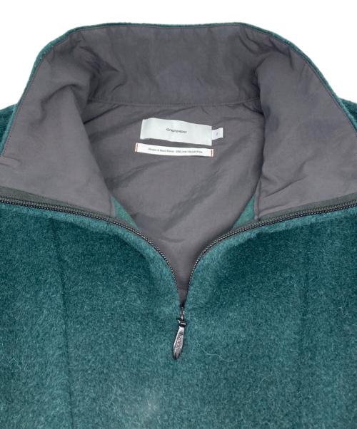 Graphpaper（グラフペーパー）Graphpaper (グラフペーパー) Wool Alpaca Boa Anorak Blouson/ウール アルパカ ボア アノラック ブルゾン グリーン サイズ:2の古着・服飾アイテム