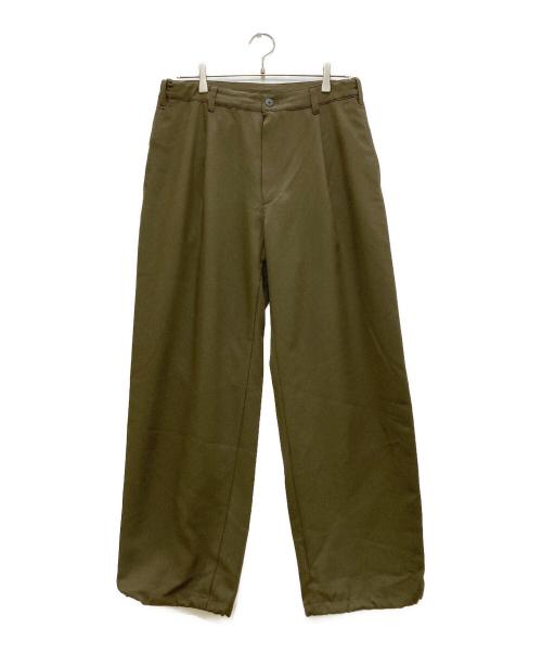 EVCON（エビコン）EVCON (エビコン) 1TUCK EASY WIDE SLACKS/1タック　イージー　ワイド　スラックス ブラウン サイズ:２の古着・服飾アイテム