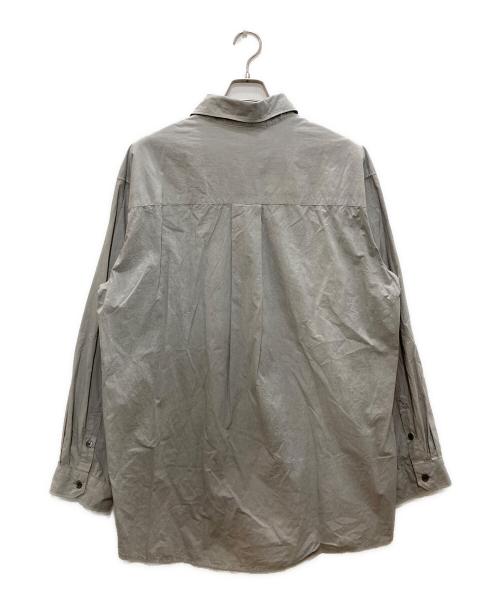 ANCELLM（アンセルム）ANCELLM (アンセルム) DYED SHRINK OVER SHIRT/ダイド シュリンク オーバー シャツ グレー サイズ:2の古着・服飾アイテム