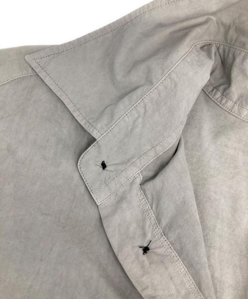 ANCELLM（アンセルム）ANCELLM (アンセルム) DYED SHRINK OVER SHIRT/ダイド シュリンク オーバー シャツ グレー サイズ:2の古着・服飾アイテム
