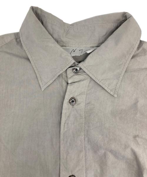 ANCELLM（アンセルム）ANCELLM (アンセルム) DYED SHRINK OVER SHIRT/ダイド シュリンク オーバー シャツ グレー サイズ:2の古着・服飾アイテム