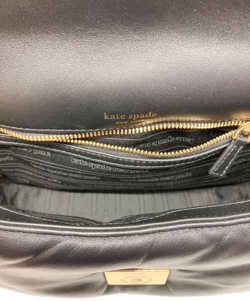 Kate Spade（ケイトスペード）Kate Spade (ケイトスペード) ダコタパフィレザークロスボディ ブラックの古着・服飾アイテム