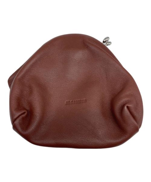 JIL SANDER（ジルサンダー）JIL SANDER (ジルサンダー) がま口ポーチ ブラウンの古着・服飾アイテム