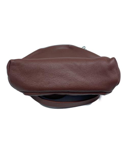 JIL SANDER（ジルサンダー）JIL SANDER (ジルサンダー) がま口ポーチ ブラウンの古着・服飾アイテム