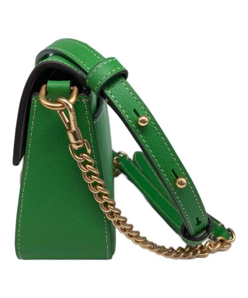 Kate Spade（ケイトスペード）Kate Spade (ケイトスペード) フラップチェーンクロスボディバッグ グリーンの古着・服飾アイテム