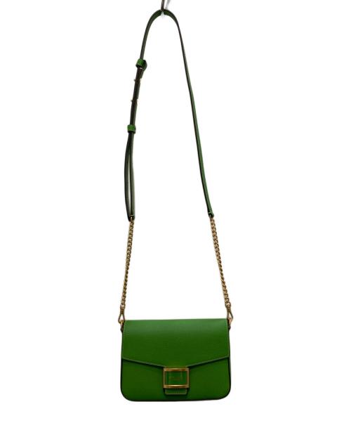 Kate Spade（ケイトスペード）Kate Spade (ケイトスペード) フラップチェーンクロスボディバッグ グリーンの古着・服飾アイテム