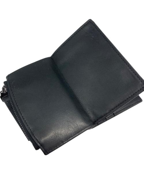 Maison Margiela（メゾンマルジェラ）Maison Margiela (メゾンマルジェラ) レザーコンパクトウォレット ブラックの古着・服飾アイテム