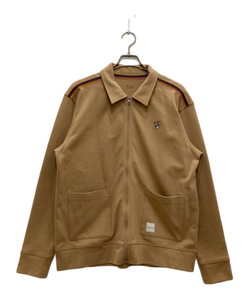 PAUL SMITH（ポールスミス）Paul Smith (ポールスミス) ラインジップジャケット ベージュ サイズ:Lの古着・服飾アイテム