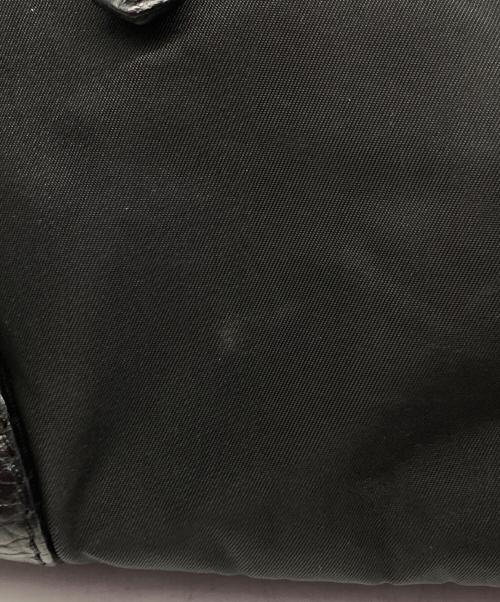 PRADA（プラダ）PRADA (プラダ) レザーナイロンボストンバッグ ブラックの古着・服飾アイテム
