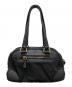 PRADA (プラダ) レザーナイロンボストンバッグ ブラック：40000円