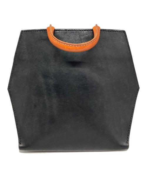 frasco.（フラスコ）frasco. (フラスコ) vivid hand bag/ヴィヴィッドハンドバッグ ブラック×ブラウンの古着・服飾アイテム