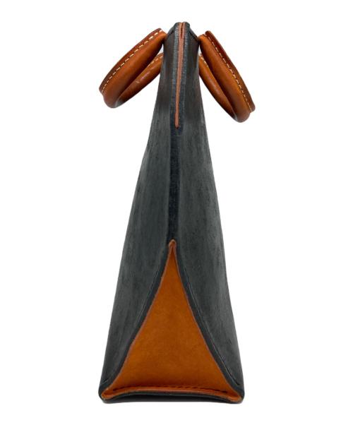 frasco.（フラスコ）frasco. (フラスコ) vivid hand bag/ヴィヴィッドハンドバッグ ブラック×ブラウンの古着・服飾アイテム