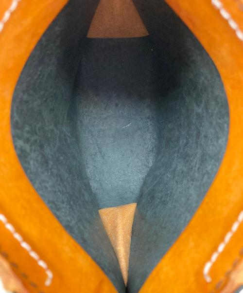 frasco.（フラスコ）frasco. (フラスコ) vivid hand bag/ヴィヴィッドハンドバッグ ブラック×ブラウンの古着・服飾アイテム