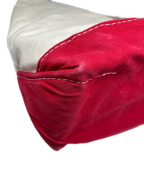 L.L.Bean（エルエルビーン）L.L.Bean (エルエルビーン) Boat And Tote Large/ボートアンドトートラージ アイボリー×レッドの古着・服飾アイテム