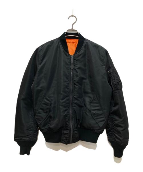 ALPHA（アルファ）ALPHA (アルファ) MA-1ジャケット ブラック サイズ:Ｓの古着・服飾アイテム