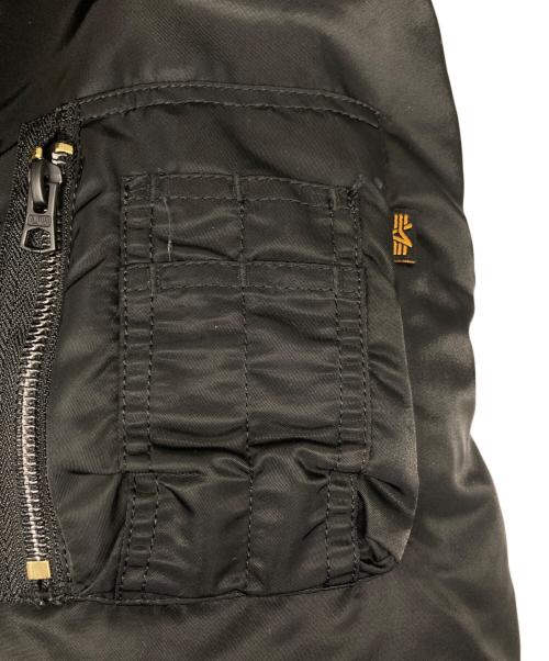 ALPHA（アルファ）ALPHA (アルファ) MA-1ジャケット ブラック サイズ:Ｓの古着・服飾アイテム