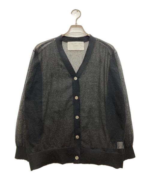 ADAWAS（アダワス）ADAWAS (アダワス) SHEER CARDIGAN/シアーカーディガン ブラック サイズ:Freeの古着・服飾アイテム