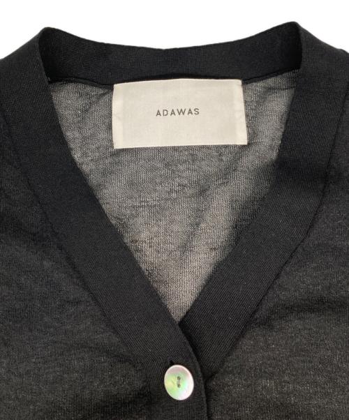 ADAWAS（アダワス）ADAWAS (アダワス) SHEER CARDIGAN/シアーカーディガン ブラック サイズ:Freeの古着・服飾アイテム