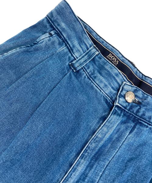 BOSS（ボス）BOSS (ボス) タックデニムパンツ インディゴ サイズ:46の古着・服飾アイテム