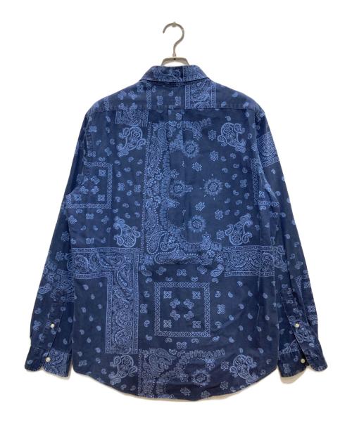 RALPH LAUREN（ラルフローレン）RALPH LAUREN (ラルフローレン) ペイズリー柄シャツ ネイビー サイズ:Lの古着・服飾アイテム