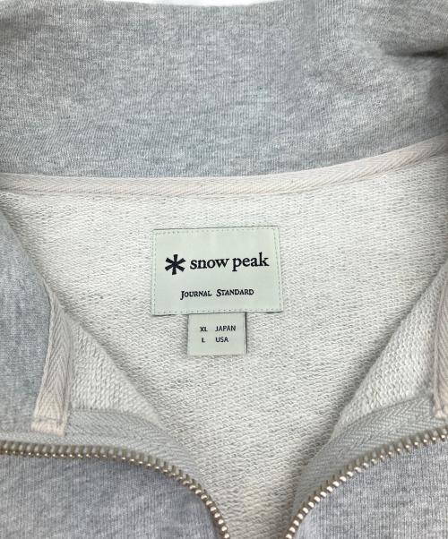 Snow peak（スノーピーク）Snow peak (スノーピーク) ハーフジップスウェット グレー サイズ:XLの古着・服飾アイテム