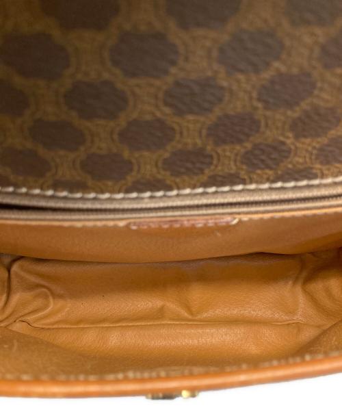 CELINE（セリーヌ）CELINE (セリーヌ) マカダム柄サークルロゴショルダーバッグ ブラウンの古着・服飾アイテム