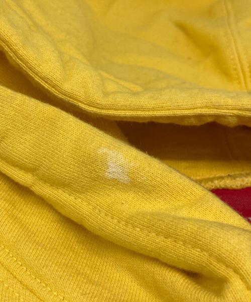 SUPREME（シュプリーム）SUPREME (シュプリーム) XXL Hooded Sweatshirt/XXL フーディースウェットシャツ イエロー×ブラック サイズ:Ｍの古着・服飾アイテム