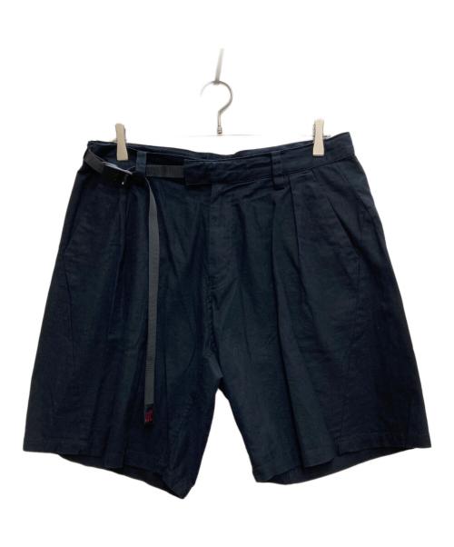 GRAMICCI（グラミチ）GRAMICCI (グラミチ) WHITE MOUNTAINEERING (ホワイトマウンテ二アニング) DARTED SHORT PANTS/ショートパンツ ブラック サイズ:2の古着・服飾アイテム