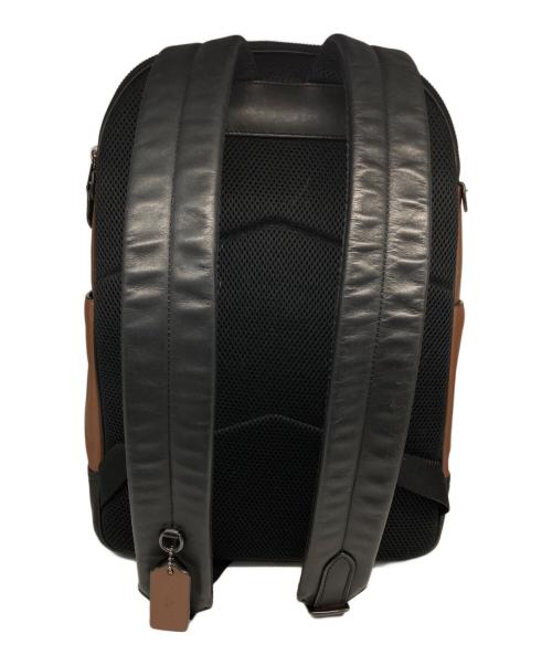 COACH（コーチ）COACH (コーチ) レザーリュック ブラウン×ブラックの古着・服飾アイテム