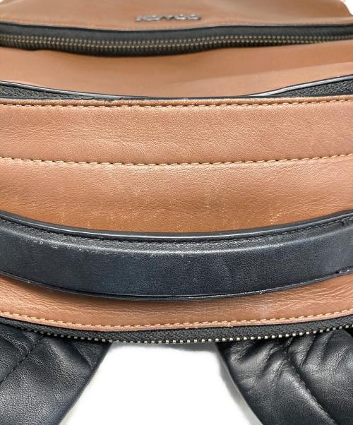 COACH（コーチ）COACH (コーチ) レザーリュック ブラウン×ブラックの古着・服飾アイテム