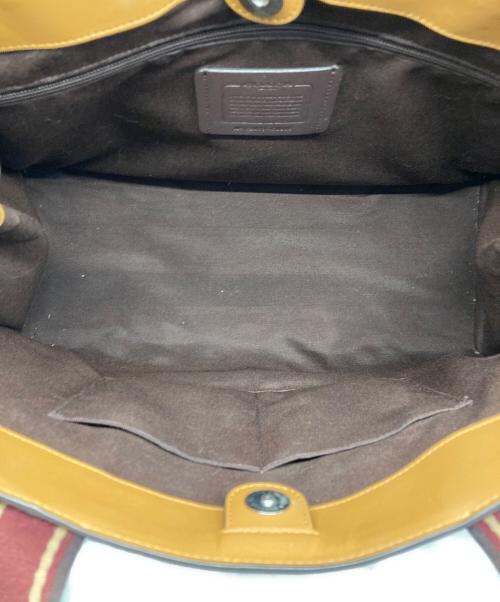COACH（コーチ）COACH (コーチ) レザートートバッグ ブラウン サイズ:LARGEの古着・服飾アイテム