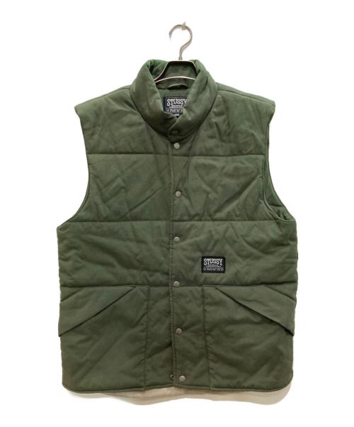 stussy（ステューシー）stussy (ステューシー) 中綿ベスト グリーン サイズ:Ｌの古着・服飾アイテム