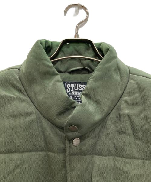 stussy（ステューシー）stussy (ステューシー) 中綿ベスト グリーン サイズ:Ｌの古着・服飾アイテム