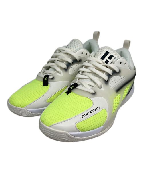 JORDAN BRAND（ジョーダン ブランド）JORDAN BRAND (ジョーダン ブランド) JORDAN HEIR PF/ジョーダンエアーパフォーマンスフィット ホワイト×イエロー サイズ:cm28.0の古着・服飾アイテム
