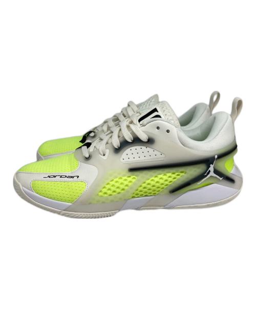 JORDAN BRAND（ジョーダン ブランド）JORDAN BRAND (ジョーダン ブランド) JORDAN HEIR PF/ジョーダンエアーパフォーマンスフィット ホワイト×イエロー サイズ:cm28.0の古着・服飾アイテム