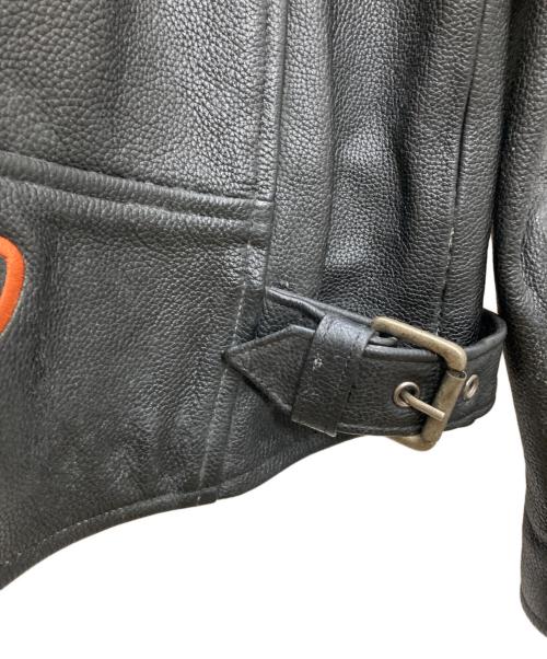 HARLEY-DAVIDSON（ハーレーダビッドソン）HARLEY-DAVIDSON (ハーレーダビッドソン) レザーライダースジャケット ブラック サイズ:Ｌの古着・服飾アイテム
