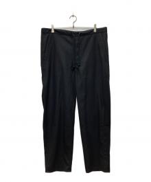 THE LIBRARY（ザ ライブラリー）の古着「ウールイージートラウザー」｜ブラック