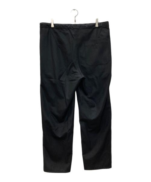 THE LIBRARY（ザ ライブラリー）THE LIBRARY (ザ ライブラリー) ウールイージートラウザー ブラック サイズ:Ｌの古着・服飾アイテム