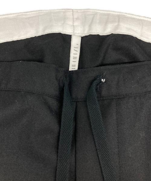 THE LIBRARY（ザ ライブラリー）THE LIBRARY (ザ ライブラリー) ウールイージートラウザー ブラック サイズ:Ｌの古着・服飾アイテム