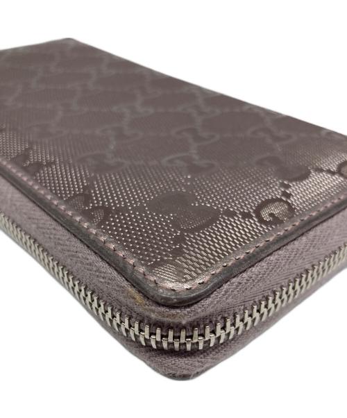 GUCCI（グッチ）GUCCI (グッチ) ラウンドファスナーウォレット ベージュの古着・服飾アイテム