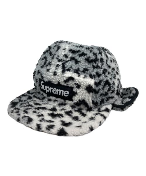SUPREME（シュプリーム）SUPREME (シュプリーム) Leopard Polar Fleece Earflap Camp Ca グレーの古着・服飾アイテム