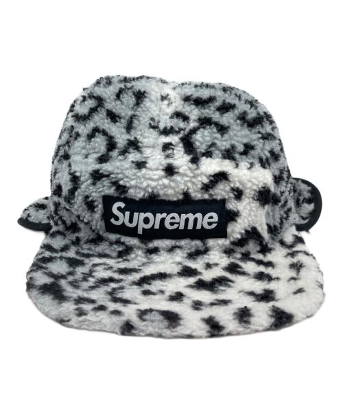 SUPREME（シュプリーム）SUPREME (シュプリーム) Leopard Polar Fleece Earflap Camp Ca グレーの古着・服飾アイテム